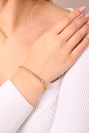 Heliophilia Silver Pulsera de Oro con Recubrimiento de Laca
